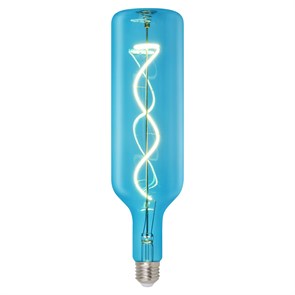 LED-SF21-5W/SOHO/E27/CW BLUE GLS77BL Спиральный филамент, синяя колба Uniel UL-00007628