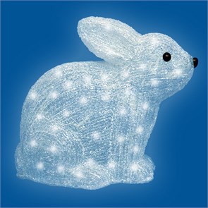 Фигура «Кролик» ULD-M2724-032/STA WHITE IP20 RABBIT, 32 led, 27*14*24 см, цвет свечения белый 09561 09561