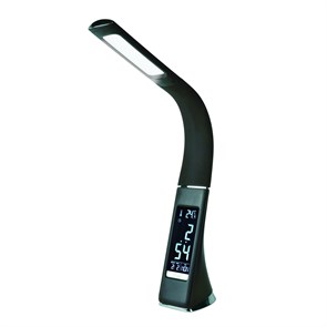 Свет. LED TLD-542 часы/календ/терм. 5000K/Dimmer, 5W сенс.выкл. черн. Uniel UL-00001816
