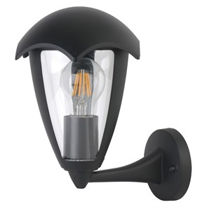 Свет. настенный черный уличный UUL-S80A 60W/E27 IP54 BLACK Uniel UL-00006812