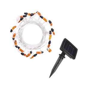 Фон. сад. солн/бат гирлянда "Пчелки" 20LED USL-S-127/PT4000 BЕЕS  Uniel UL-00004280