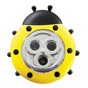 Cветильник-ночник Божья Коровка, DTL-354 Божья Коровка/Yellow/3LED/3AAA не в компл.Желтый 07718 07718