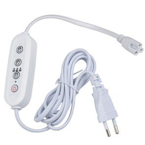 UST-E33 WHITE 2M Таймер с вилкой и разъемом L,N,G для фито св-ка, 220В. 150Вт, 2 м Uniel UL-00006493 UL-00006493
