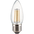 LED 6,0W Filament E27 2700K прозр. Premium нитевид.свеча 96х37... N7QW60ELC