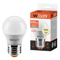 LED GL45 5W E27 3000K шар Wolta 25Y45GL5E27