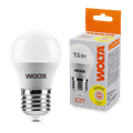 LED GL45 7.5W E27 3000K шар Wolta 25Y45GL7.5E27