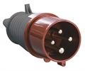 Вилка 3Р+РЕ 32А 380В IP44 (024) ИЭК PSR02-032-4
