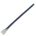 Коннектор 4-х конт. 10mm RGB с пров. 15см (уп.3шт) Ecola SC41C1ESB
