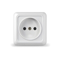 Розетка 1м о/у бел. "Олимп" О0022 UNIVersal  О0022