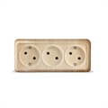 Розетка 3м б/з о/у сосна "Олимп" UNIVersal (100/5) 1172