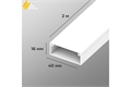 Кабель-канал 40x16 БЕЛЫЙ 48м Agis Profile  60.01.40.16.200
