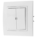 Выкл. 2-кл. СУ подсветкой серия УЮТ, белый (С510-867) С510-867