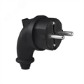 Вилка каучук угловая черн. с/з евро 16А IP44 "UNIVersal" 1241 1241