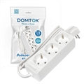 Удлинитель быт. "DOMTOK" 3гн., ПВС 3*1, 3,5кВт, з/к 1,5м 2389