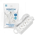 Удлинитель быт. "DOMTOK" 3гн., ПВС 3*1, 3,5кВт, з/к 7м 2393