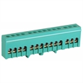 Шина PE земля в изолир. корпусе ШНИ-6х9-14-Д зеленая на DIN-рейку NO-224-105 ЭРА Б0062957