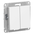 Переключатель 2кл мех. белый SE AtlasDesign ATN000165