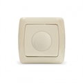 Светорегулятор (Диммер) "UNIVersal" серия "Маргарита", с/у, 3А, 220В, 500Вт, сл.кость (ivory) (еврос М0101-I