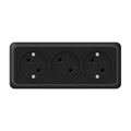 Розетка 3м б/з о/у черн. "Олимп" 2217 UNIVersal  2217
