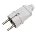 Вилка круглая с/з белая 16А IP20 General 470504 - фото 5230