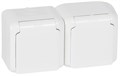 Роз. 2м с/з о/у бел. с з/шт. LR Quteo IP44 782323 - фото 5975
