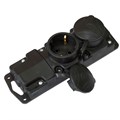 Роз. 2-местн. каучук с земл. 16А 250В IP44 (Р16-415) Р16-415 - фото 6415