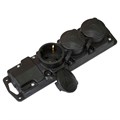 Роз. 3-местн. каучук с земл. 16А 250В IP44 (Р16-381) Р16-381 - фото 6460