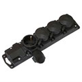 Роз. 4-местн. каучук с земл. 16А 250В IP44 (Р16-467) Р16-467 - фото 6647