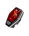 Фонарь велосипедный задний 4REDLED/2xAAA/ABS-пл/дер-креп/заж на кор КОСМОС KOC401B - фото 6933