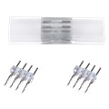 LED strip 220v connector лента-лента 4х конт. для IP68 RGB 16x8 Ecola... SCNM16ESB - фото 7982