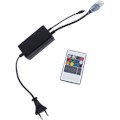Контроллер, радиопульт RGB IP20 1000W 4,5A для ленты 220V 14х7 IP68 Ecola CR141KESB - фото 8059