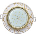 Свет-к GX53 H4 Glass встр. круг зол-зол. на белом 38x126 FG53RNECH - фото 8157