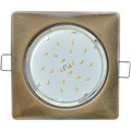 Свет-к GX53 H4 квадр. встр. чёрн. бронза (107*41)Ecola FN53S4ECB - фото 8177