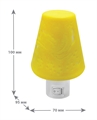 Ночник NL-192 LED с вык. 220V "Светильник желтый" (абажур) Camelion 12908
