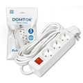 Удлинитель быт. "DOMTOK" 3гн., ПВС 3*1, 3,5кВт, з/к, выкл. 5м 2382