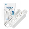 Удлинитель быт. "DOMTOK" 3гн., ПВС 3*1, 3,5кВт, з/к 3м 2391